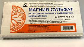 Инструкция по применению магния сульфата в Борк