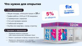 Требования для открытия пункта выдачи заказов Ozon в 2025 году в Борк