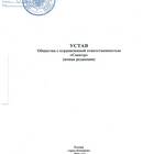 Устав как учредительный документ