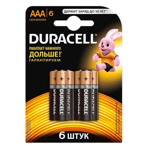 Батарейка Duracell Basic LR03 6 шт в Борк