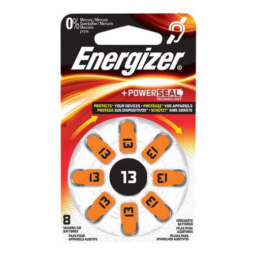 Батарейка Energizer Hearing Zinc Air 13 DP-8 8 шт в Борк