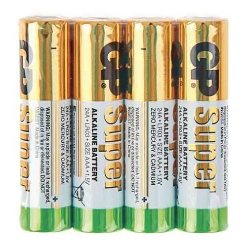 Батарейка GP Super alkaline AAA LR03-4P 24ARS-2SB4 4 шт в Борк