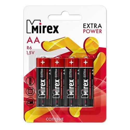 Батарейка солевая Mirex R6/AA 1,5V 4 шт в Борк