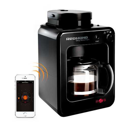 Умная кофеварка со встроенной кофемолкой Redmond SkyCoffee M1505S-E Black в Борк