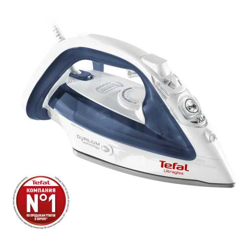 Утюг Tefal Ultragliss 4 FV4913 E0 White/Blue в Борк