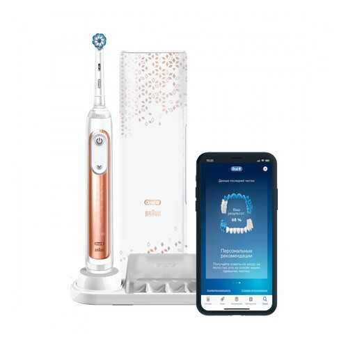 Электрическая зубная щетка Braun Oral-B GeniusX Sensi 20000N (D706.515.6X) Rose Gold в Борк