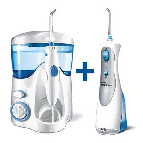 Ирригатор Waterpik WP-100 + Waterpik WP-450 White в Борк