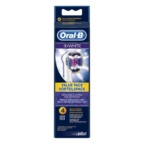 Насадка для зубной щетки Braun Oral-B EB18 3D White 3+1шт в Борк