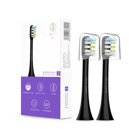 Насадка для зубной щетки Soocas Electric Sonic Toothbrush X1 / X3 Black 2 шт в Борк