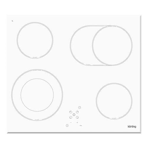 Встраиваемая варочная панель электрическая Korting HK 62051 BW White в Борк
