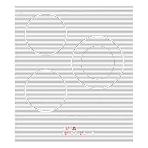 Встраиваемая варочная панель электрическая Zigmund & Shtain CNS 302.45 WX White в Борк