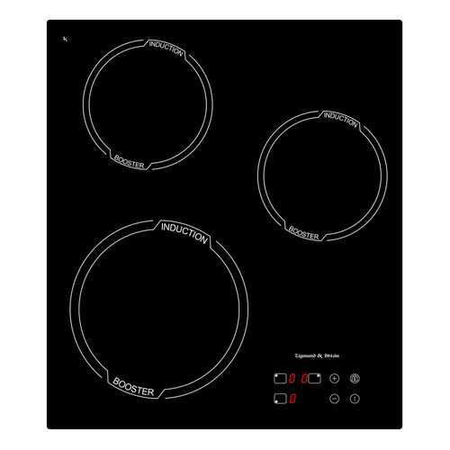 Встраиваемая варочная панель индукционная Zigmund & Shtain CIS 029.45 BX Black в Борк